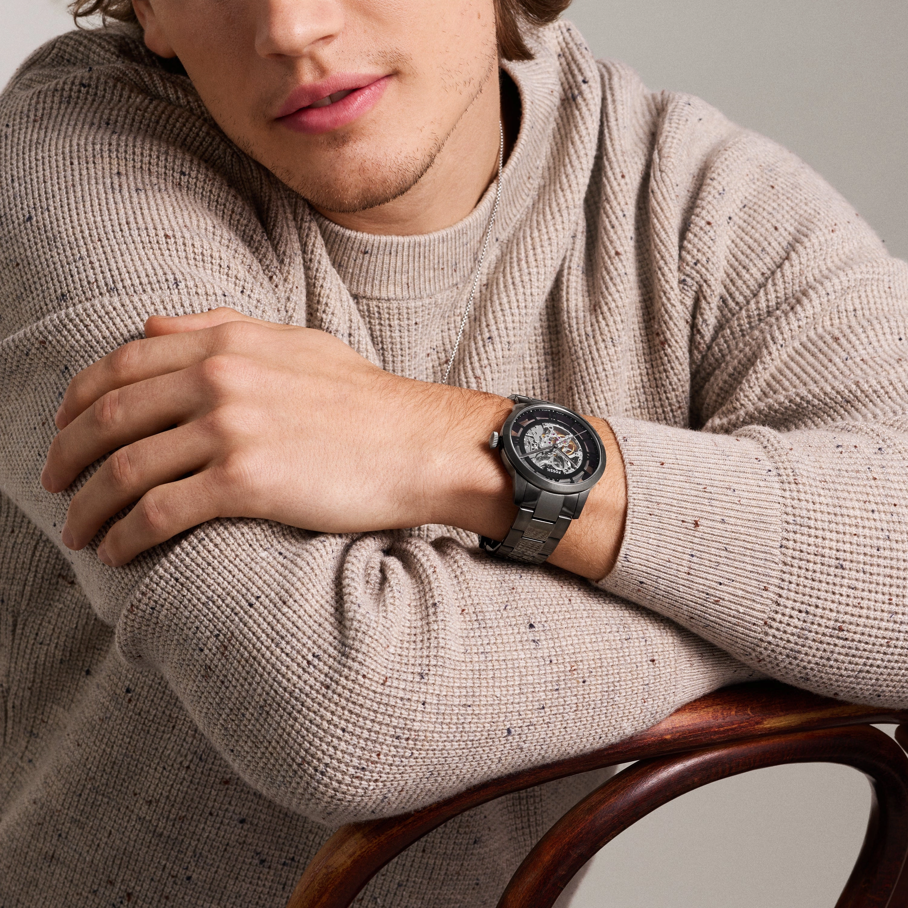 Townsman Automatic Smoke Stainless Steel Watch