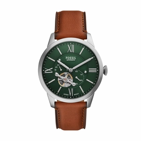 Townsman Multifunction Brown Leather Watch