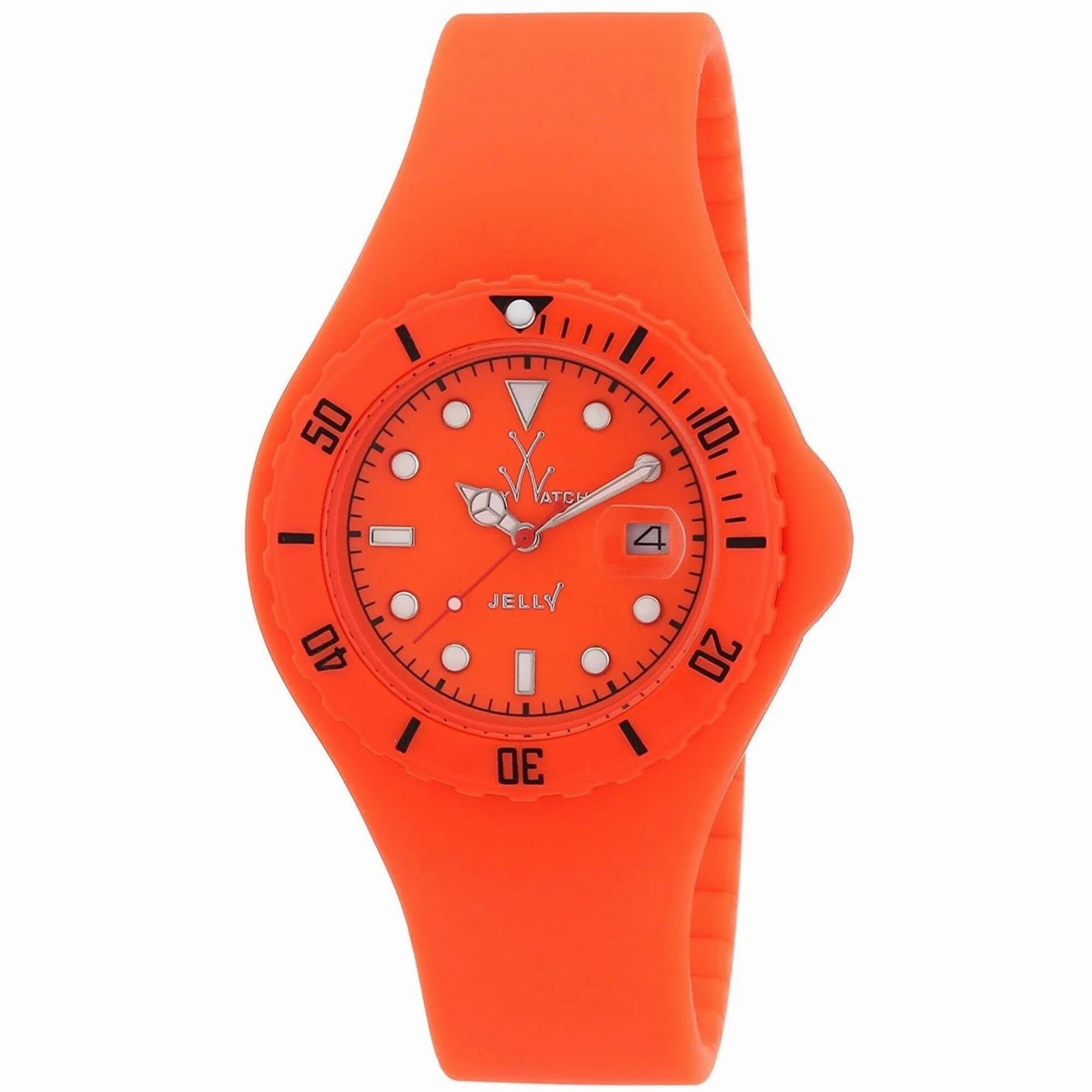 Toy Watch - Women's Watch - Jelly Quartz Orange Dial Rubber Strap | JY03OR