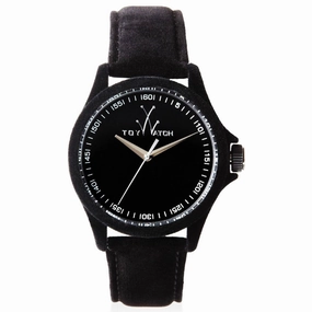 Toy Watch - Women's Watch - Sartorial Quartz Black Dial Leather Strap | PE01BK