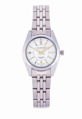 Valentino 20121693-SILVER - WHITE DIAL Stainless Steel Watch for Women