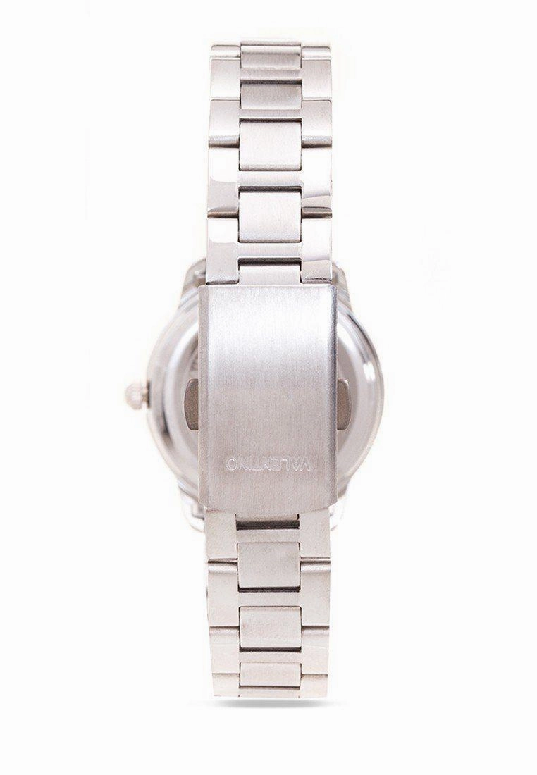 Valentino 20121912-Black Dial Stainless Strap Watch For Women