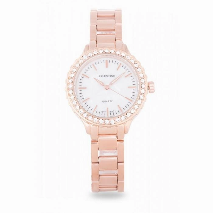 Valentino 20121960-ROSE GOLD GOLD - MOP DIAL STAINLESS BAND Watch For Women