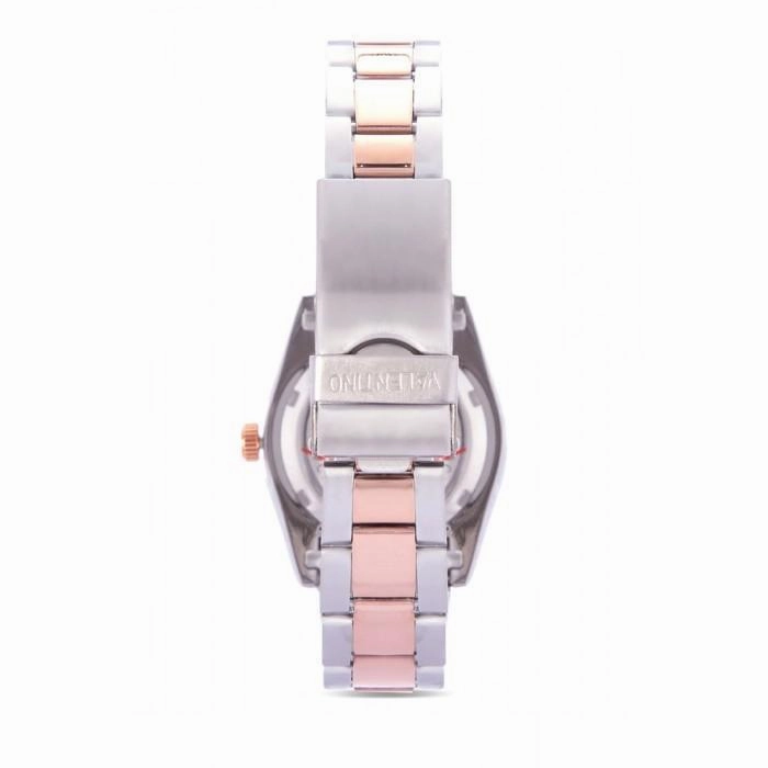 Valentino 20122024-BLACK DIAL ROSE GOLD STAINLESS STEEL STRAP Watch for Women