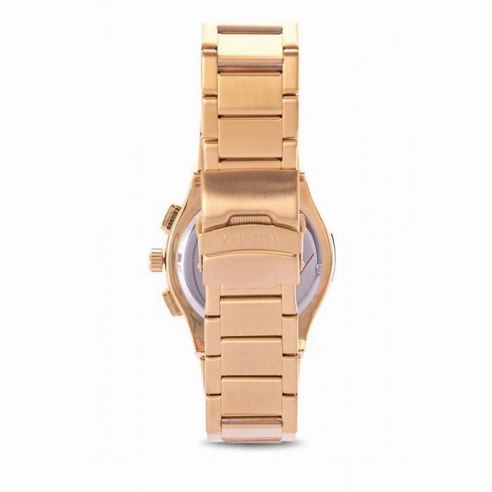Valentino 20122067-BLACK DIAL GOLD STAINLESS STEEL BAND Watch for Men
