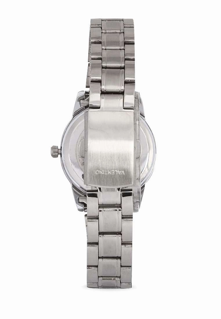 Valentino 20122300-SIL RING-WHT DL Silver Strap for Women