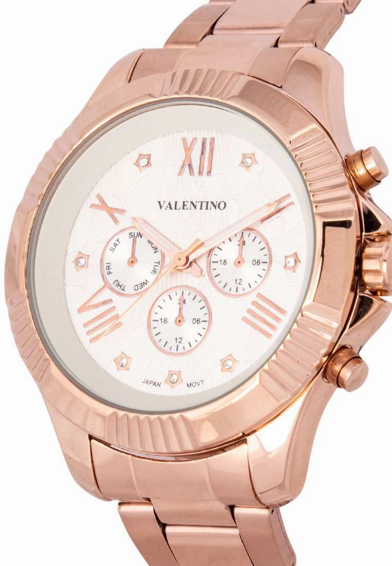 Valentino 20122302-ROSE-WHT DL Stainless Steel Watch for Women