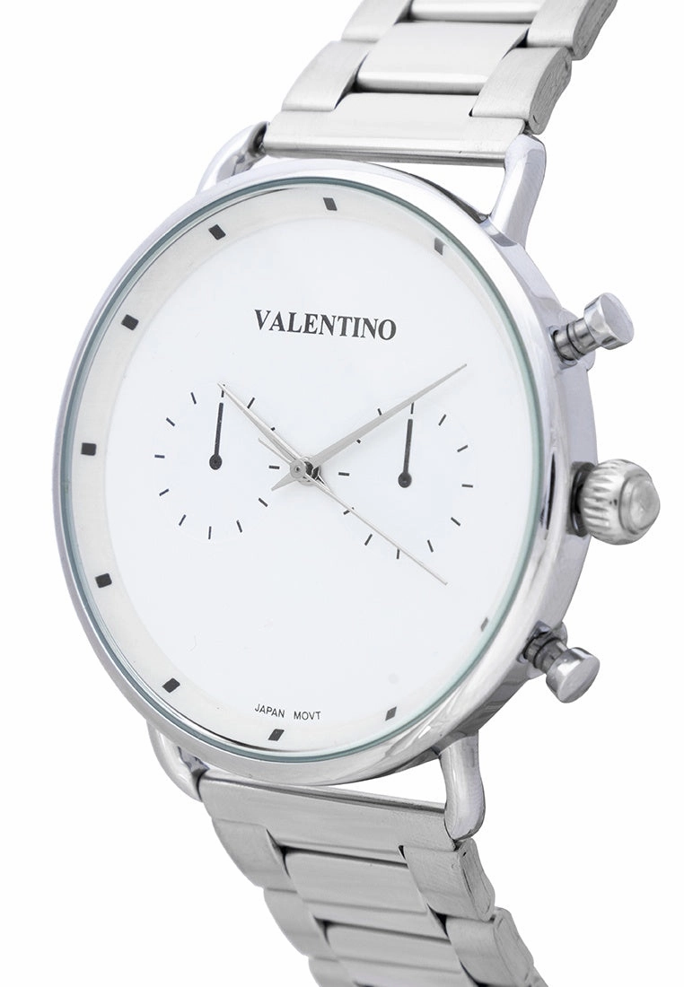 Valentino 20122354-WHITE DIAL Stainless Steel Strap Analog Watch for Men