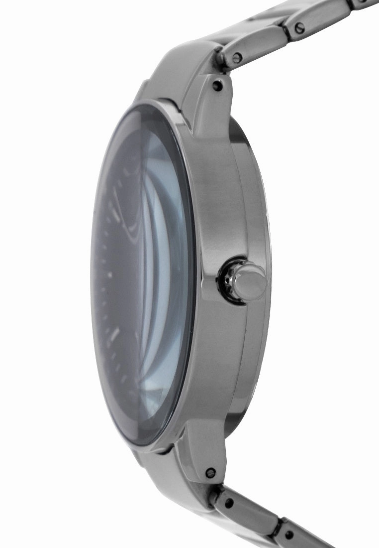 Valentino 20122356-BLACK DIAL Stainless Steel Strap Analog Watch for Men