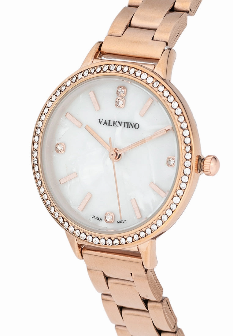 Valentino 20122380-MOP DIAL Stainless Steel Strap Analog Watch for Women
