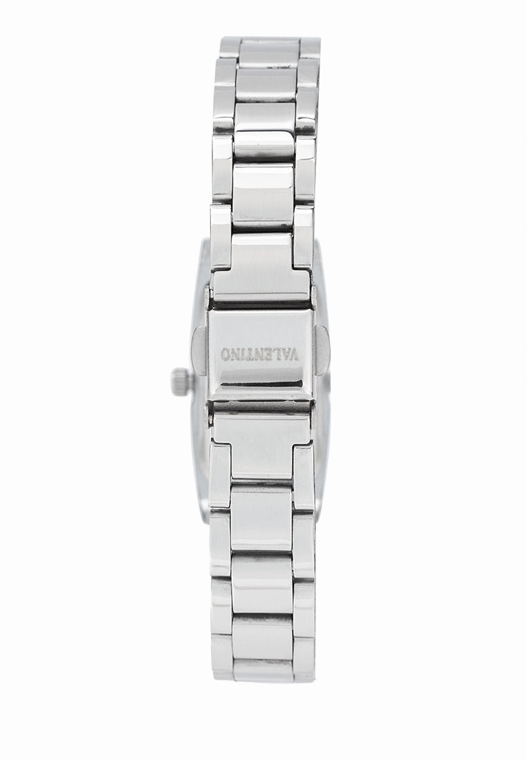 Valentino 20122384-BLACK DIAL Stainless Steel Strap Analog Watch for Women