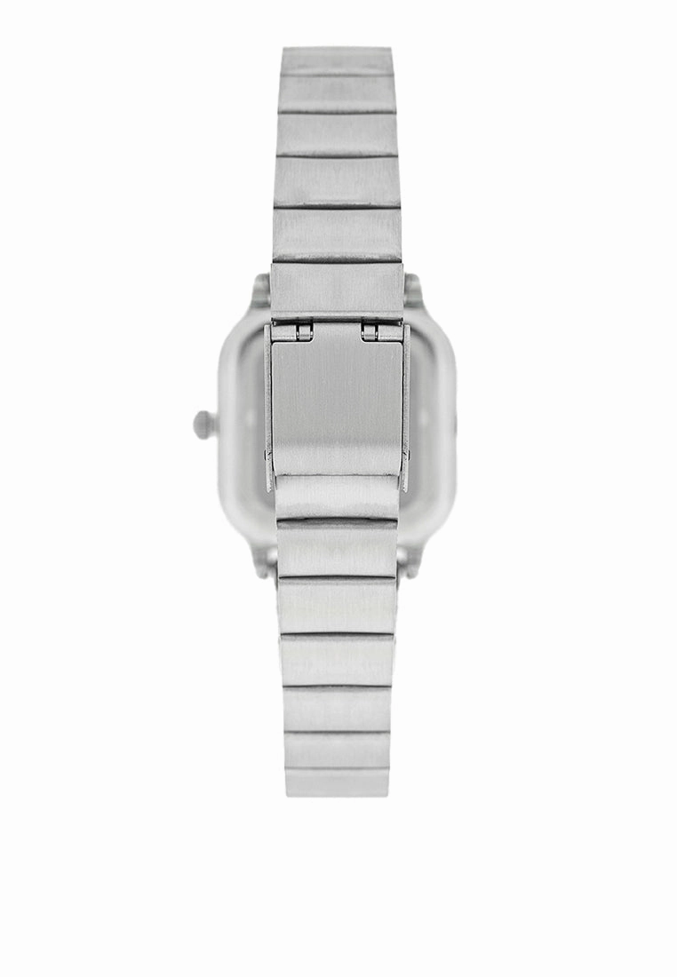 Valentino 20122391-BLACK DIAL Stainless Steel Strap Analog Watch for Women