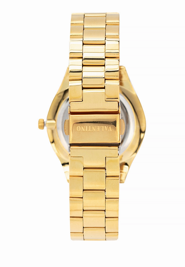 Valentino 20122397-BLACK DIAL Stainless Steel Strap Analog Watch for Women