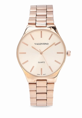 Valentino 20122398-ROSE GOLD DIAL Stainless Steel Strap Analog Watch for Women