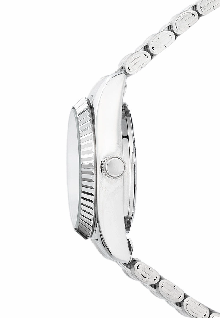 Valentino 20122405-BLACK DIAL Stainless Steel Strap Analog Watch for Women