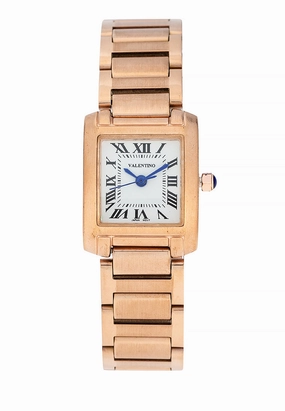 Valentino 20122421-WHITE DIAL Stainless Steel Strap Analog Watch for Women