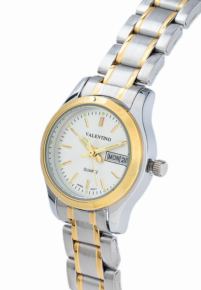 Valentino 20122423-TWO TONE - SILVER DIAL Stainless Steel Strap Analog Watch for Women