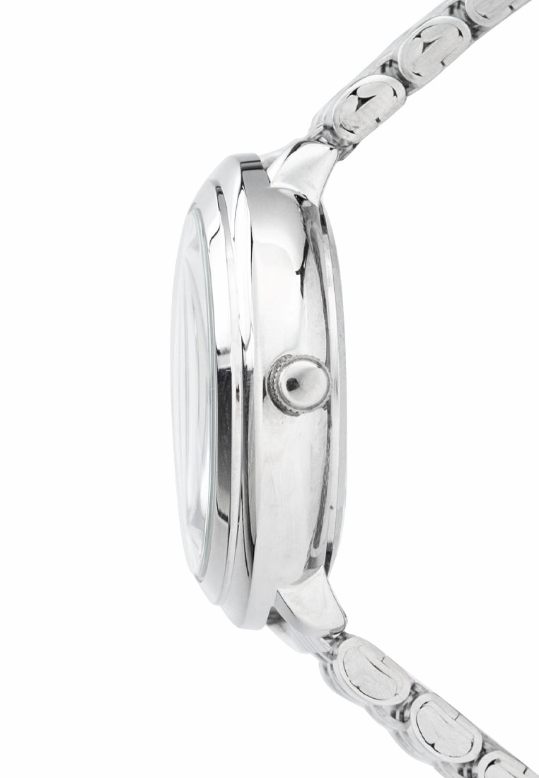Valentino 20122429-WHITE DIAL Stainless Steel Strap Analog Watch for Women