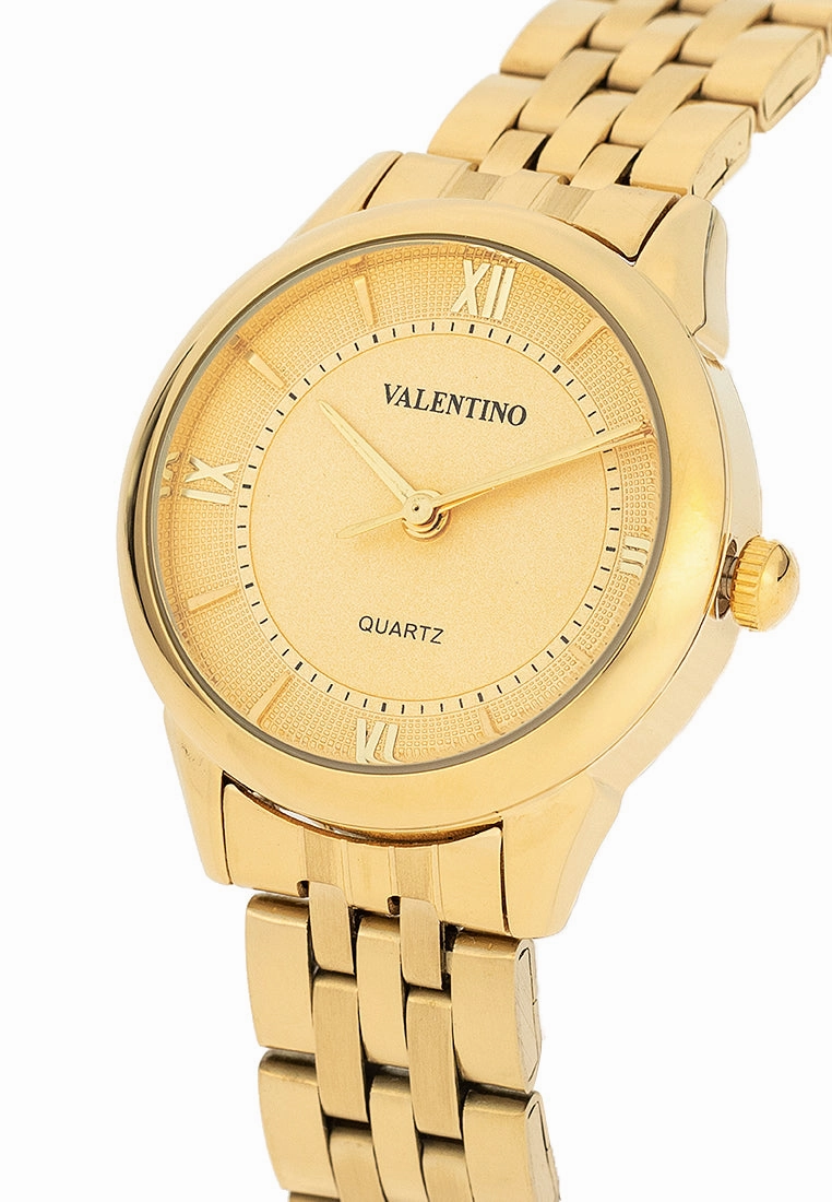Valentino 20122440-GOLD DIAL Stainless Steel Strap Analog Watch for Women