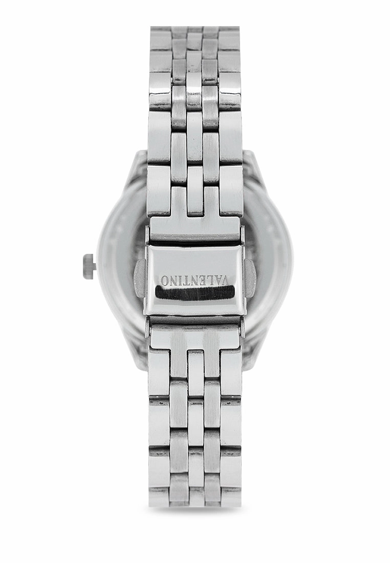 Valentino 20122442-BLACK DIAL Stainless Steel Strap Analog Watch for Women