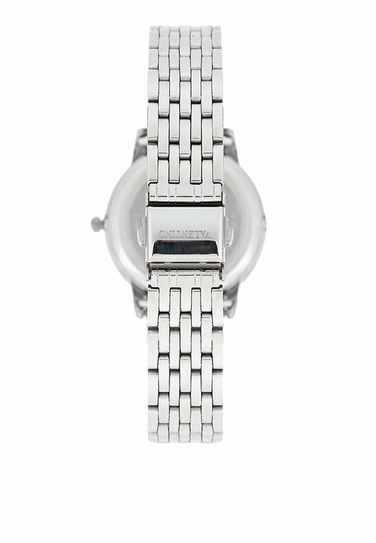 Valentino  20122447-BLACK DIAL Stainless Steel Strap Analog Watch for Women