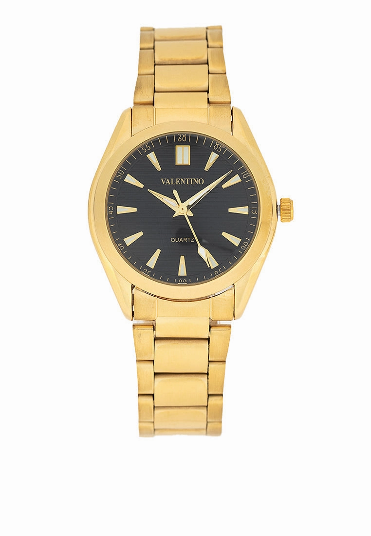 Valentino 20122455-BLACK DIAL Stainless Steel Strap Analog Watch for Women