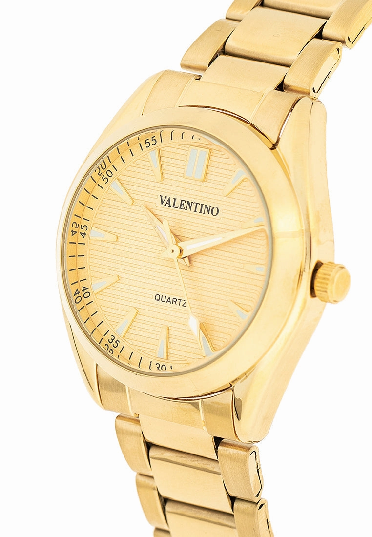 Valentino 20122455-GOLD DIAL Stainless Steel Strap Analog Watch for Women