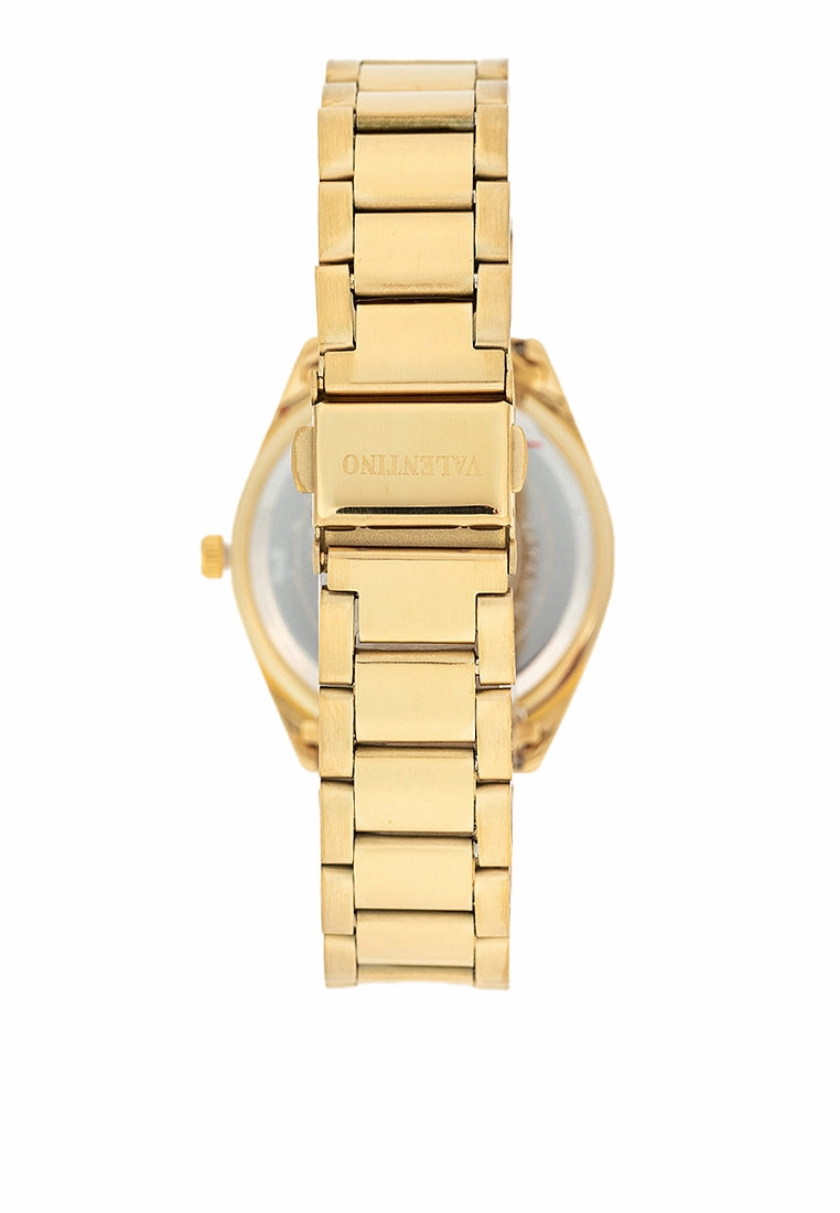 Valentino 20122455-GOLD DIAL Stainless Steel Strap Analog Watch for Women