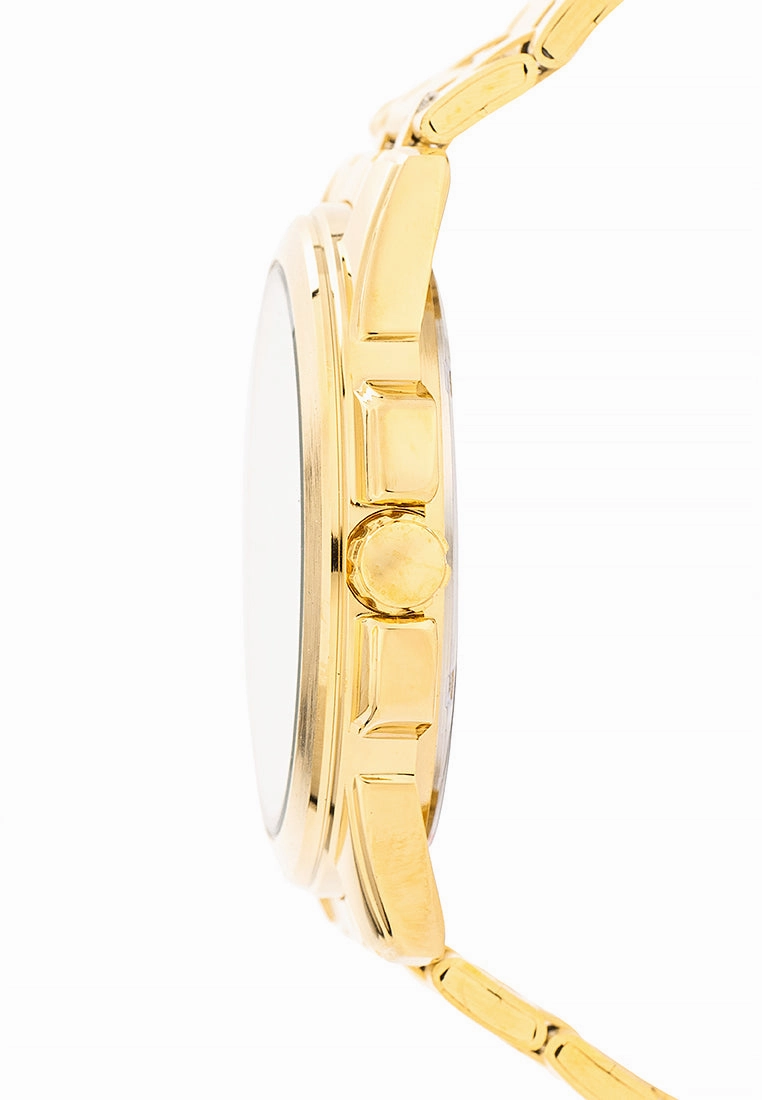 Valentino Stainless Steel Strap Analog Watch for Men 20121952-GOLD - WHITE DIAL