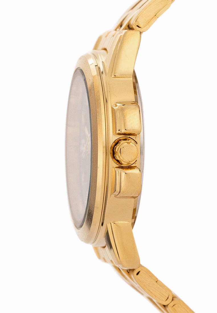 Valentino Stainless Steel Strap Analog Watch for Women 20121953-GOLD - BLACK DIAL