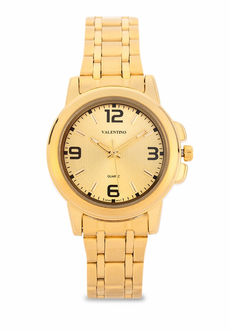 Valentino Stainless Steel Strap Analog Watch for Women 20121953-GOLD - GOLD DIAL