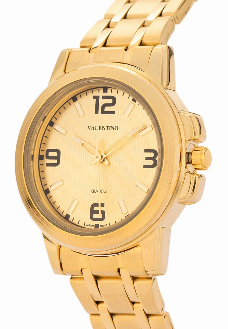 Valentino Stainless Steel Strap Analog Watch for Women 20121953-GOLD - GOLD DIAL