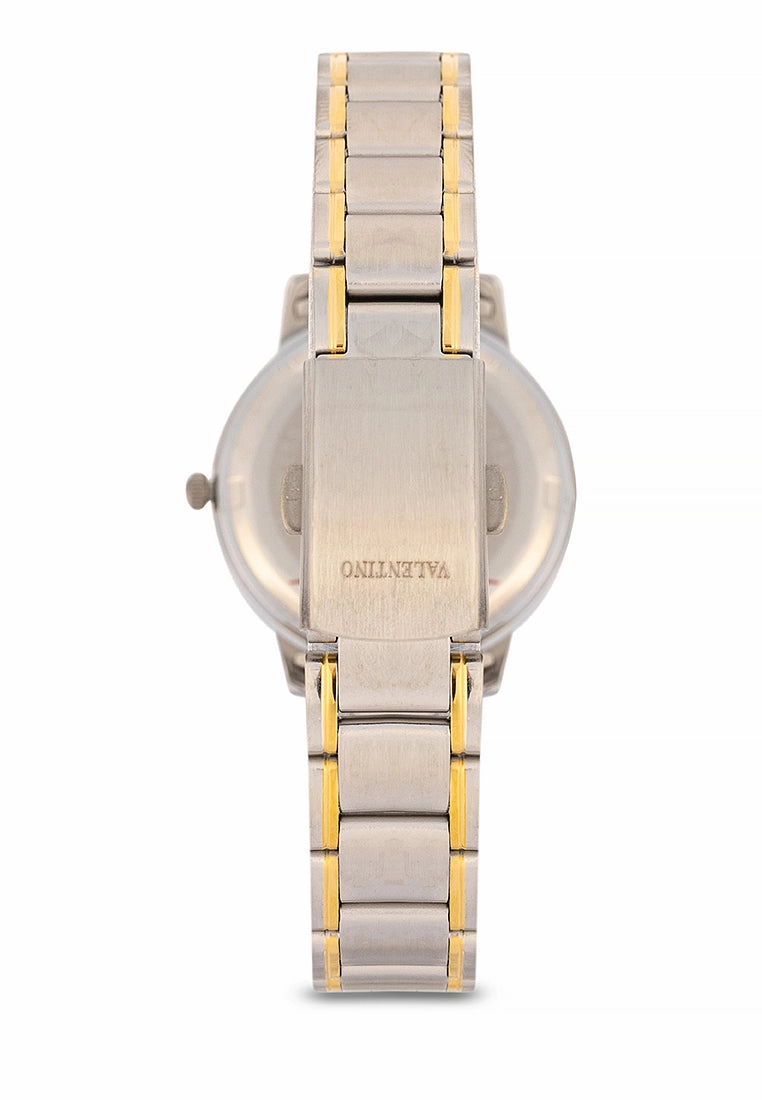 Valentino Stainless Steel Strap Analog Watch for Women 20122199-TWO TONE - GOLD DIAL