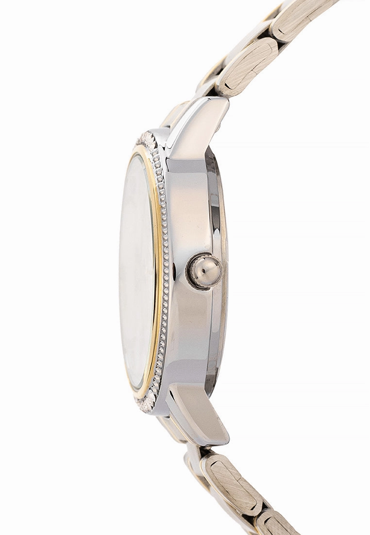 Valentino Stainless Steel Strap Analog Watch for Women 20122199-TWO TONE - SILVER DIAL