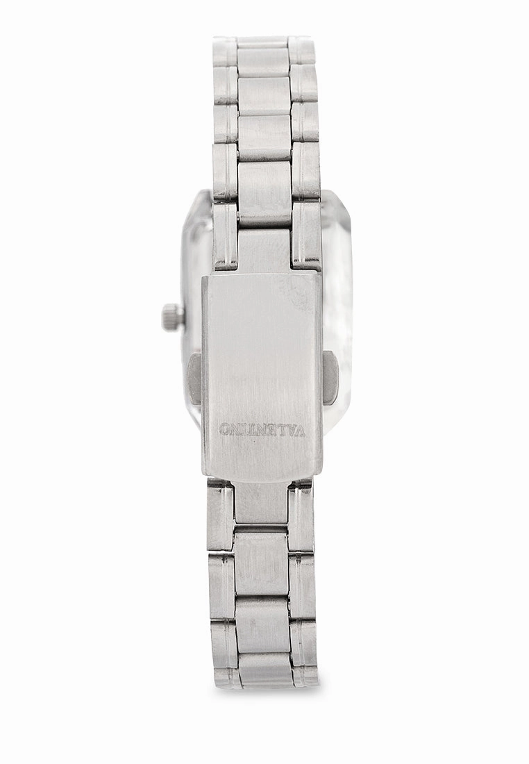 Valentino Stainless Steel Strap Analog Watch for Women 20122257-BLK DIAL - ROMAN