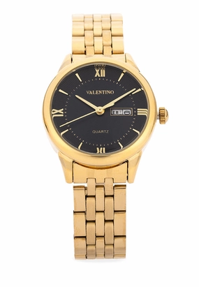 Valentino Stainless Steel Strap Analog Watch for Women 20122479-BLACK DIAL