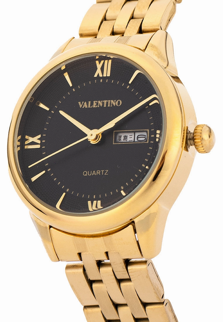 Valentino Stainless Steel Strap Analog Watch for Women 20122479-BLACK DIAL