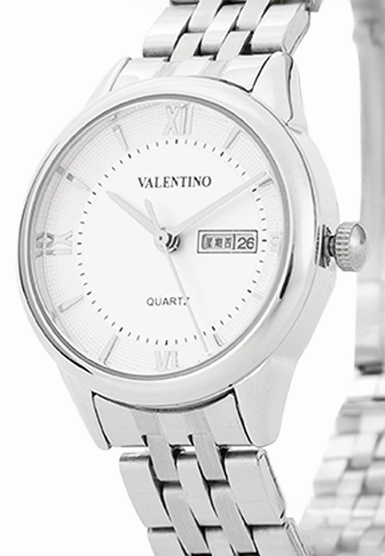 Valentino Stainless Steel Strap Analog Watch for Women 20122481-WHITE DIAL