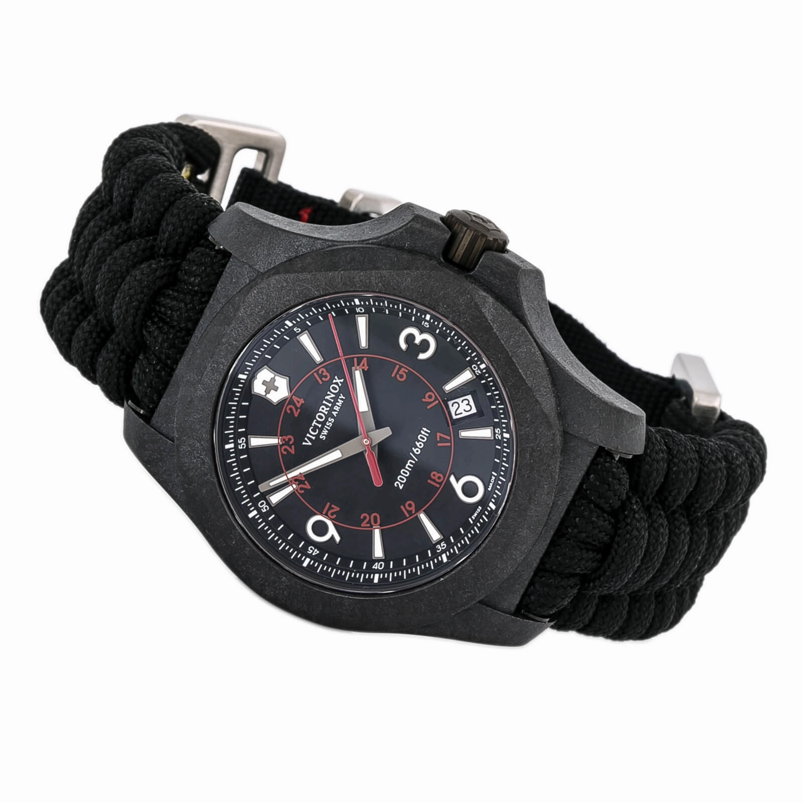 Victorinox Swiss Army 241776 I.N.O.X. Carbon Black Dial Men's Watch Set
