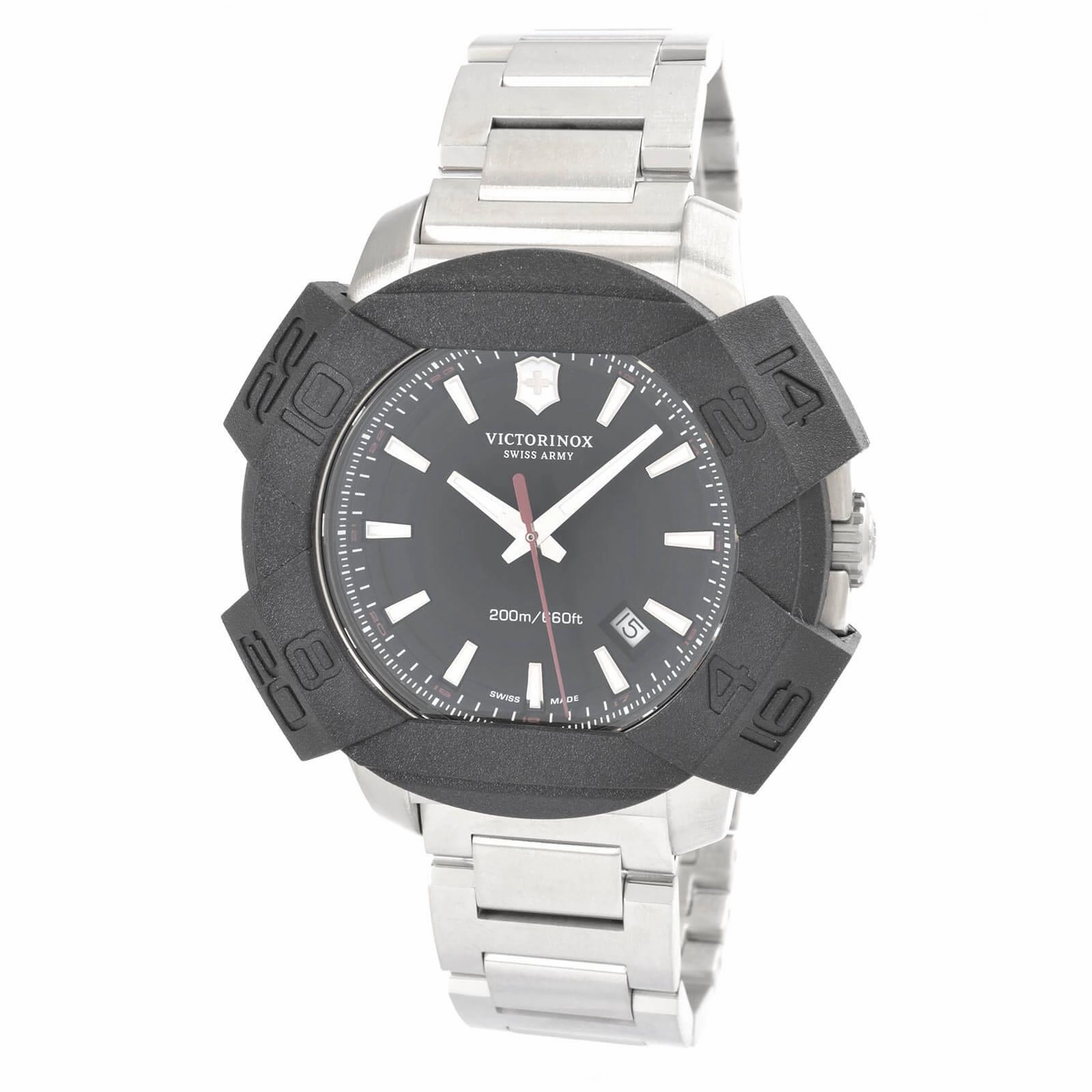Victorinox Swiss Army I.N.O.X. Black Dial Steel 241723.1 Men's Watch