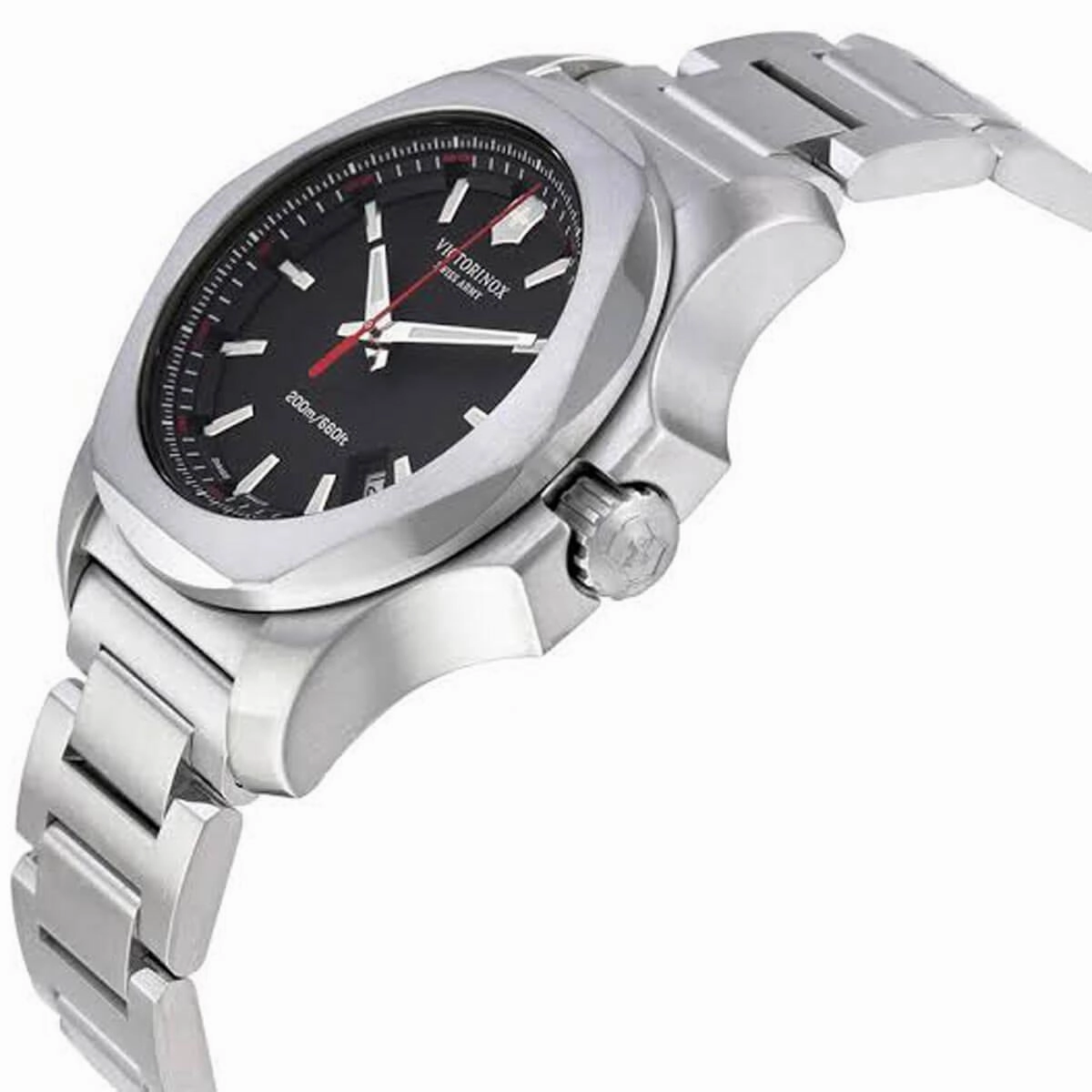 Victorinox Swiss Army I.N.O.X. Black Dial Steel 241723.1 Men's Watch