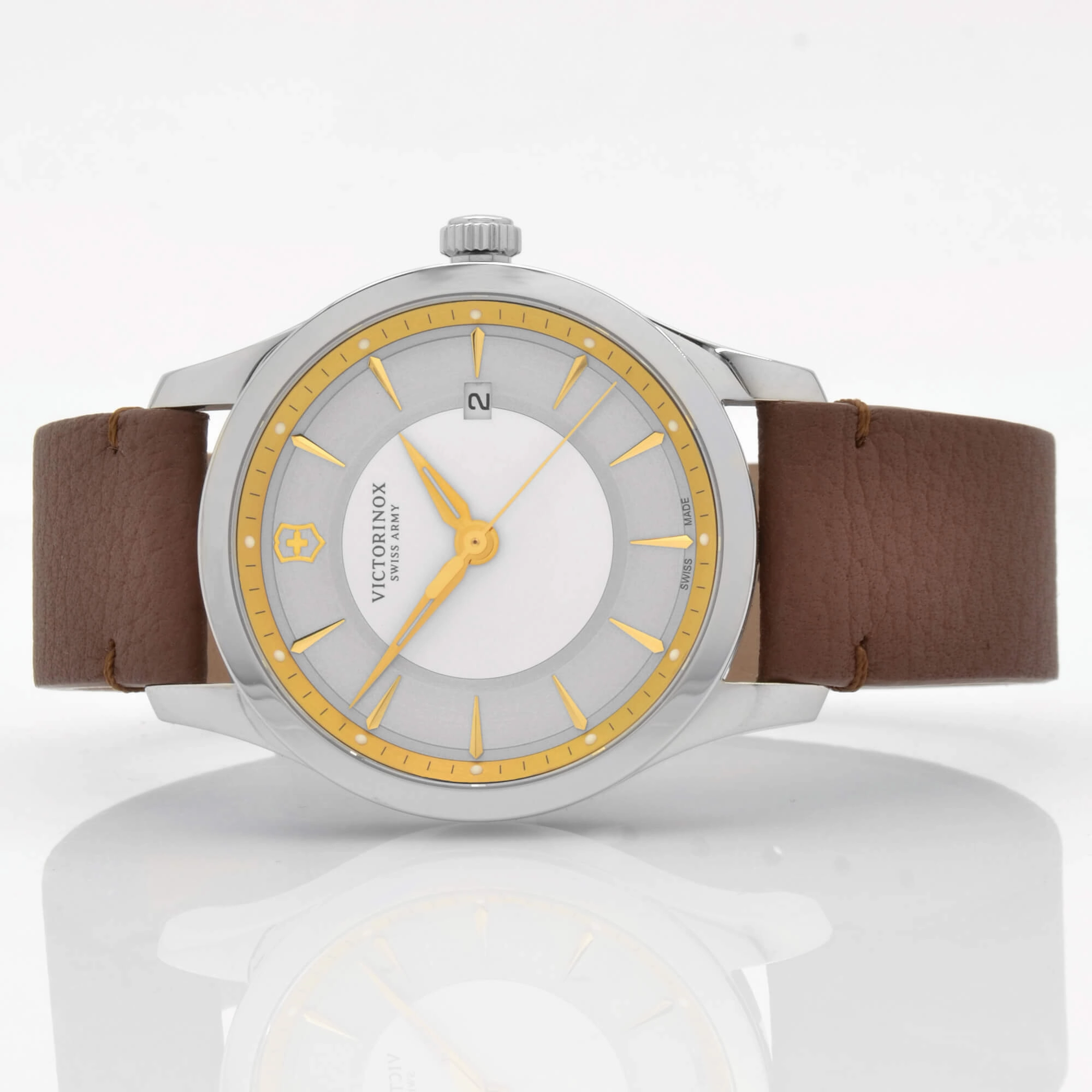 Victorinox Swiss Army Men's Strap Watch - Alliance Brown Leather | 241806