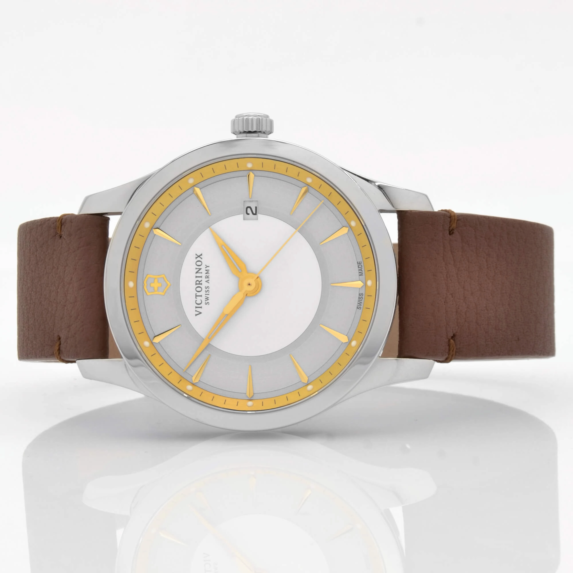 Victorinox Swiss Army Men's Strap Watch - Alliance Brown Leather | 241806