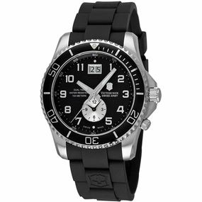 Victorinox Swiss Army Men's Watch - Maverick GS Dual Time Black Rubber Strap | 241440