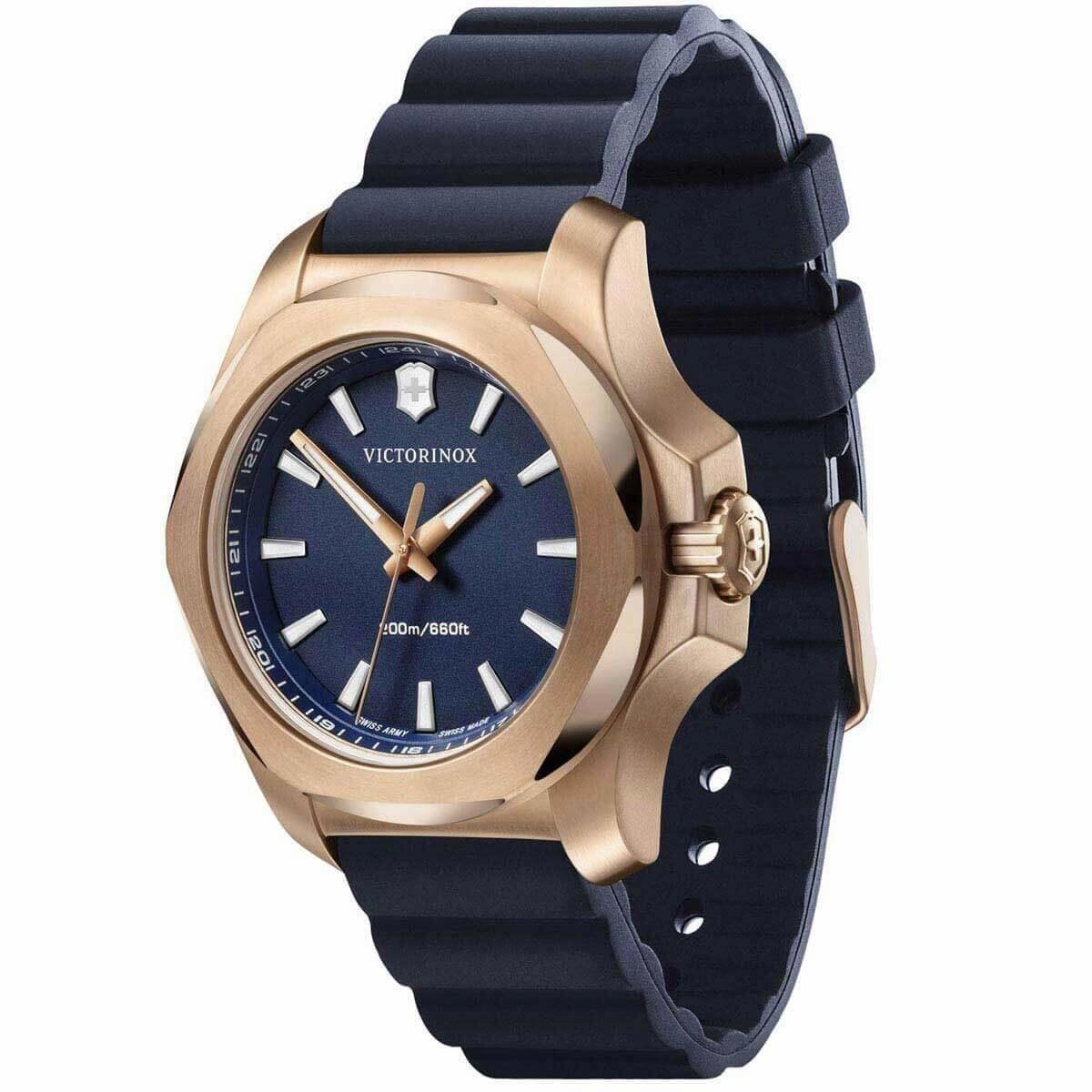 Victorinox Swiss Army Women's Quartz Watch - I.N.O.X. V Blue Rubber Strap | 249162.1