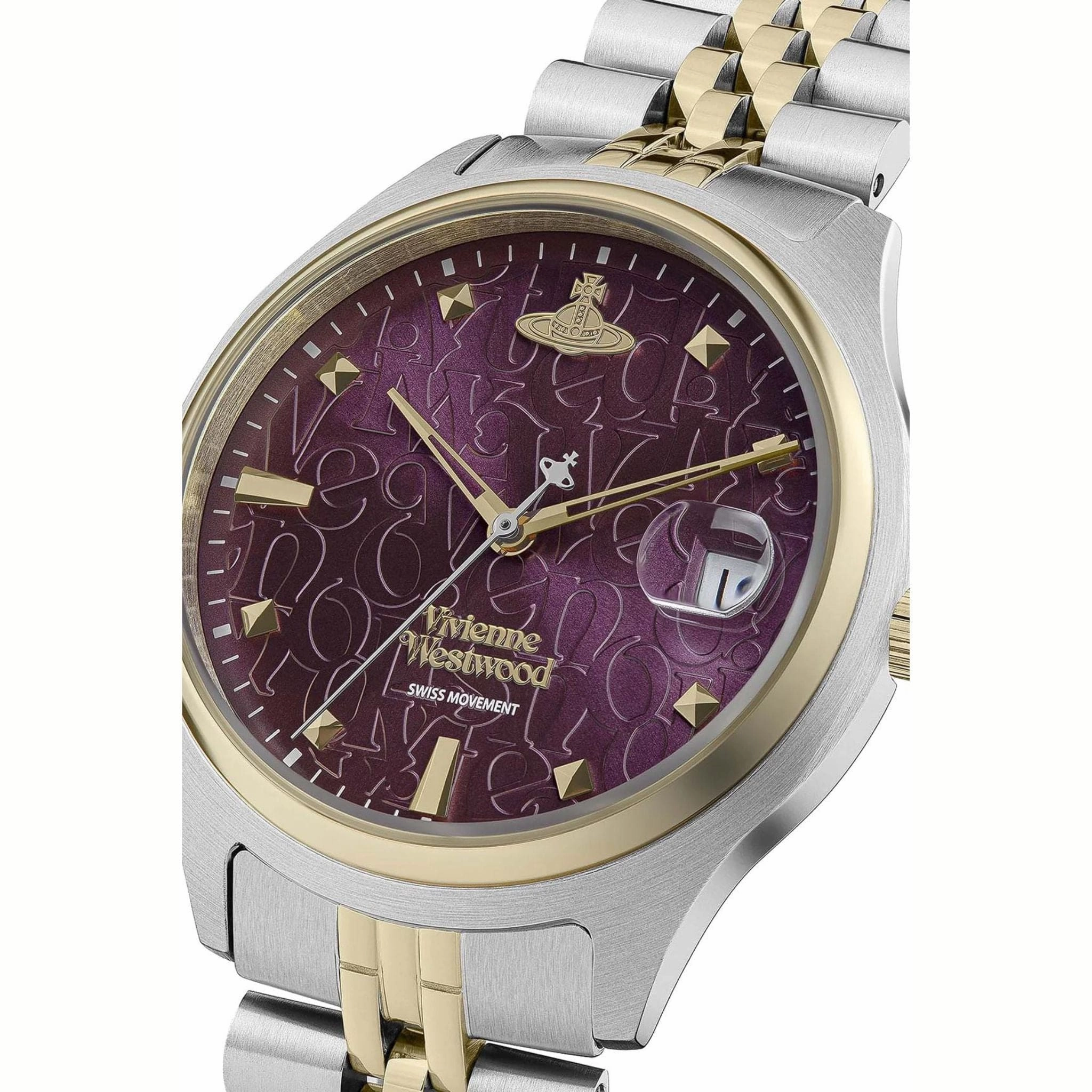 Vivienne Westwood Camberwell Purple 37mm Two Tone Watch