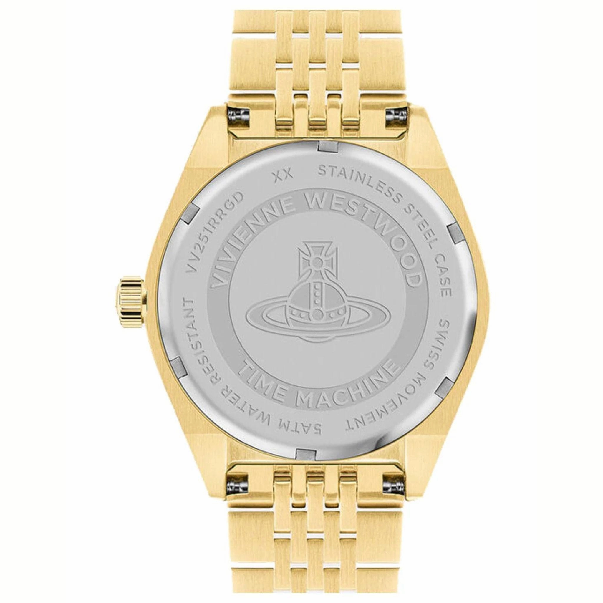 Vivienne Westwood Lady Sydenham 39mm Gold & Pink Watch