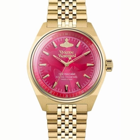 Vivienne Westwood Lady Sydenham 39mm Gold & Pink Watch