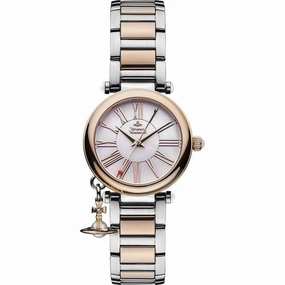 Vivienne Westwood Mother Orb Two Tone Watch Rose Gold With Charm