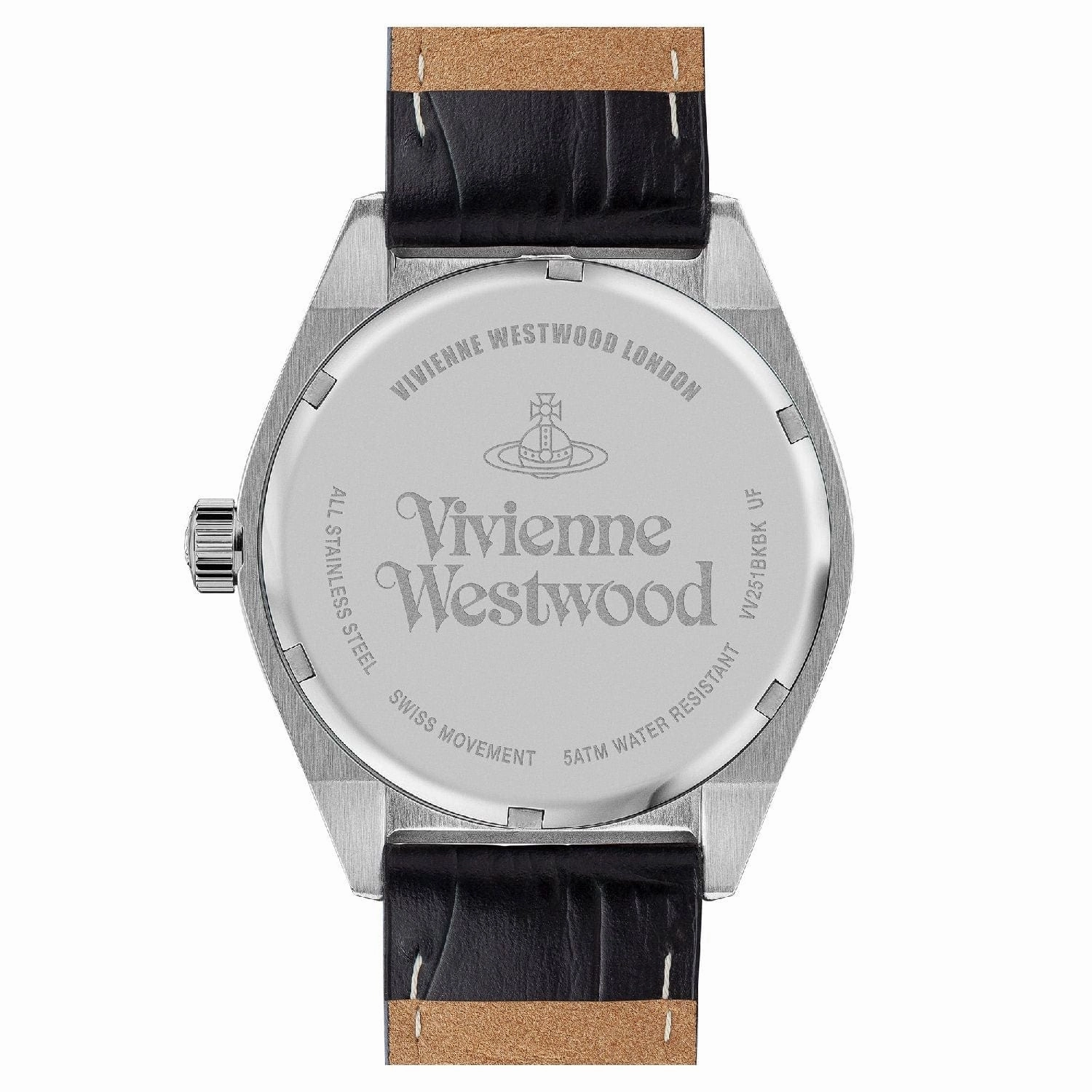 Vivienne Westwood Sydenham Racing Watch Black Leather Strap
